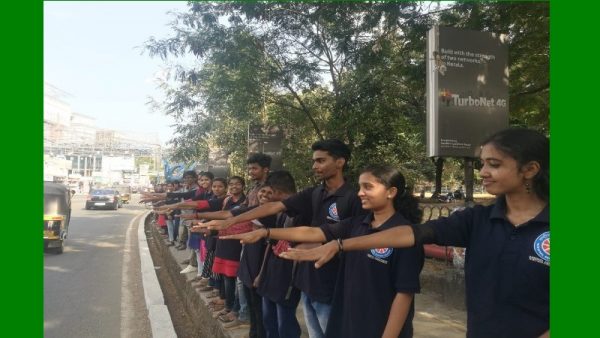Vidya NSS volunteers participate in "Climate Circle"