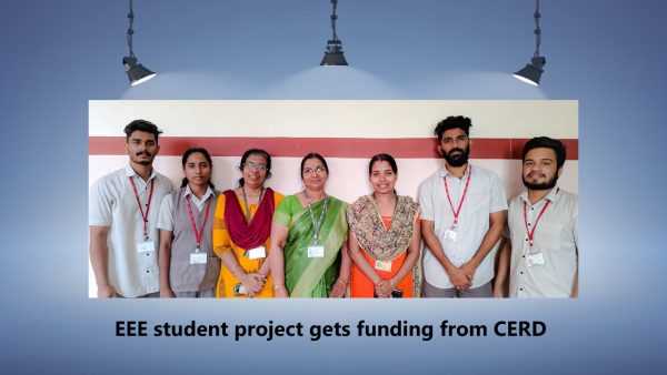 EEE student project gets funding from CERD