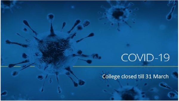 COVID 19 threat: College closed for the month