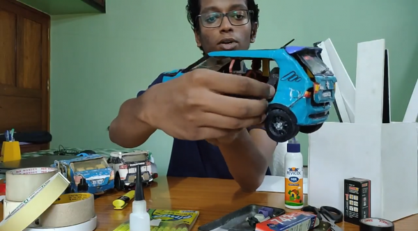 ME student creates car model using scraps