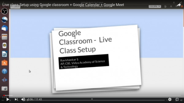 "How to take online live classes using Google Meet?"