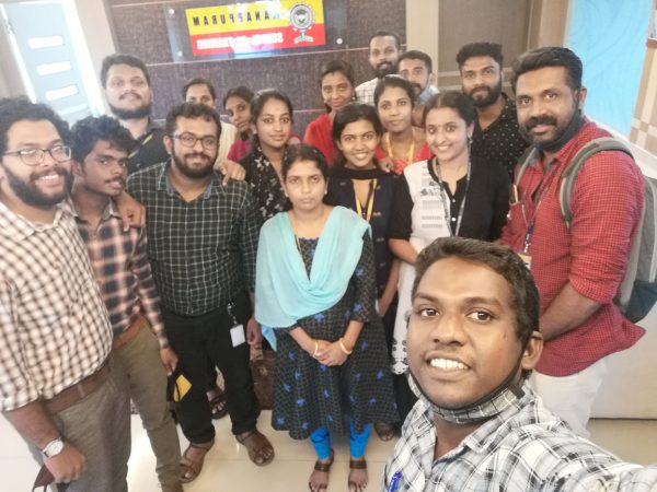 Vidya's CSE staff give software training to staff of Mnappuram Finance