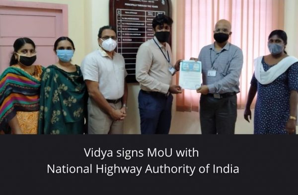 Vidya signs MoU with National Highway Authority of India (NHAI)
