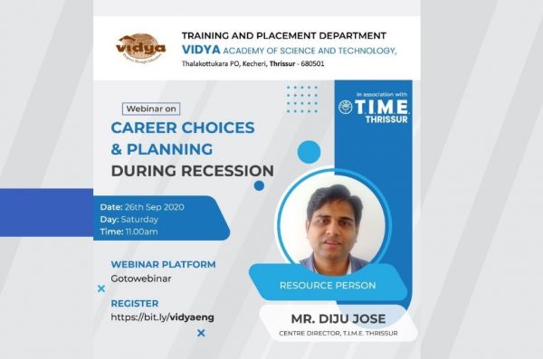 Webinar on "Career Choices and Planning During Recession"