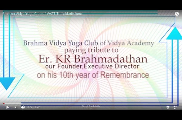 Brahma Vidya Yoga Club releases Yoga demonstration video on10th remembrance day of Founder Executive Director