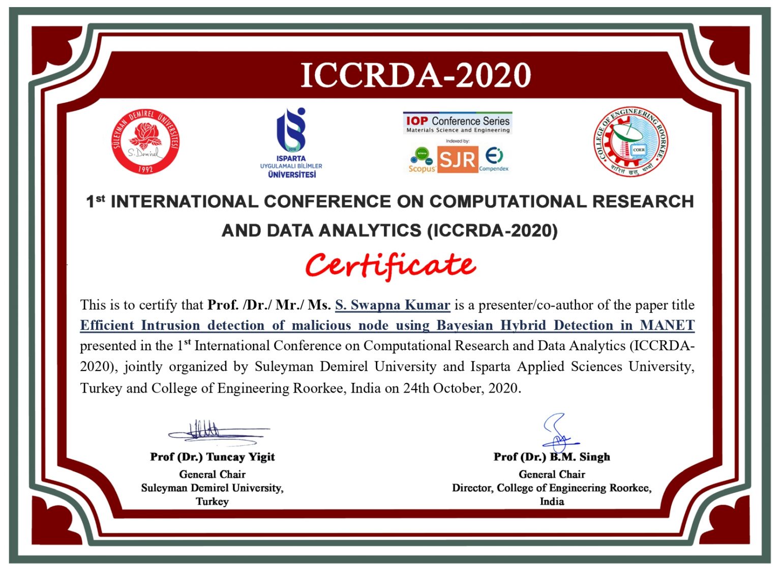 paper presentation conference 2021 india