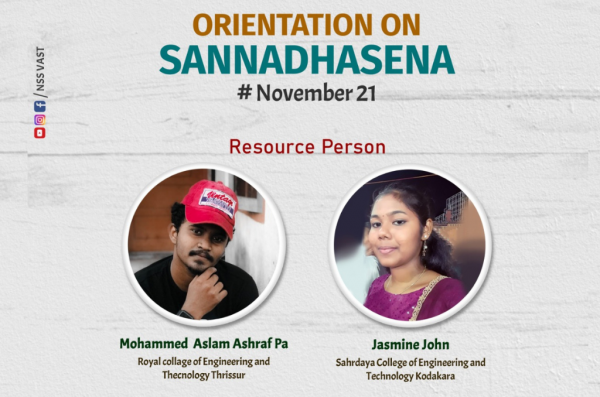 Orientation session on Sannadhasena for NSS volunteers