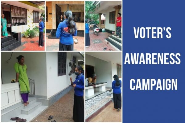 Awareness campaign on safe voting by NSS volunteers