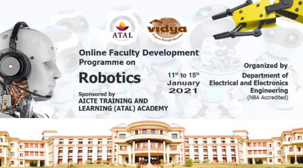 EEE conducts AICTE funded five-day FDP on Robotics