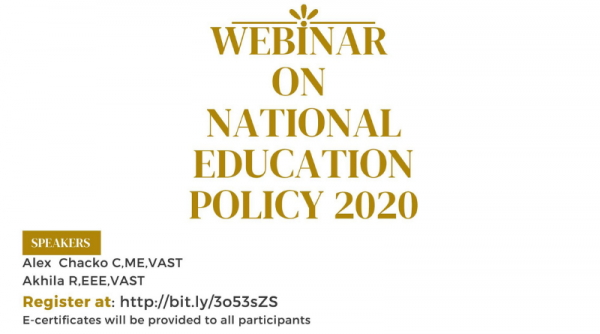 Vidya Social Empowerment Center organises webinar on National Education Policy 2020