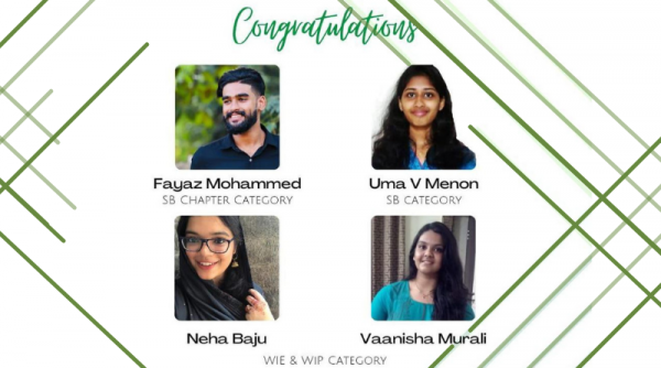 Four students selected as IEEE PES DAY 2021 Ambassadors