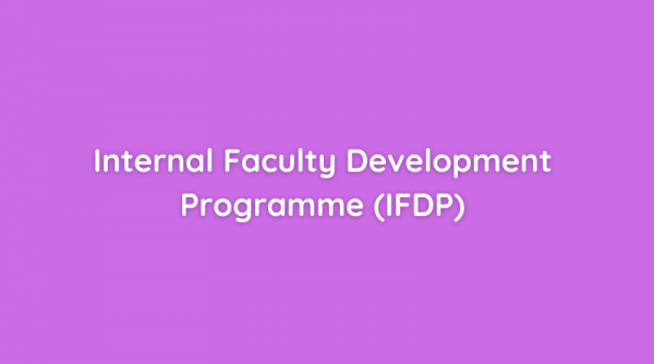 Faculty members welcome more IFDPs: Feedback on the first ever IFDP by CCE