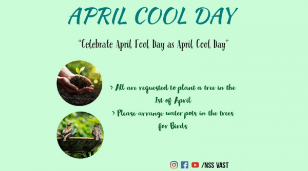 NSS's April Cool programme on April Fool day