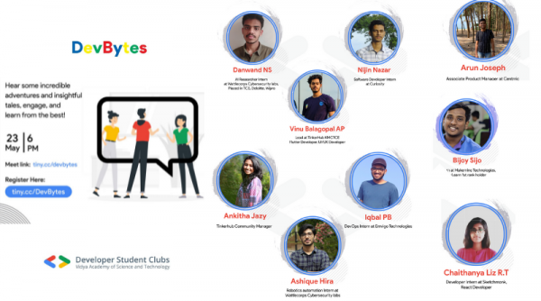 Google Developer Students Club conducts spiral talk session "DevBytes"
