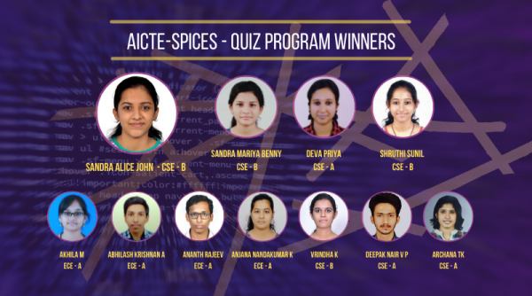 V-THINC organises quiz competition for first-year B Tech students under AICTE-SPICES