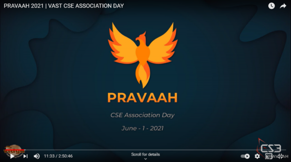 "Pravaah 2K21": CSE Dept's online fiesta attracts 4.3K viewers