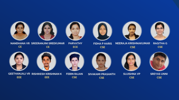 Perfect 10 SGPA for 12 students in S1 B Tech results