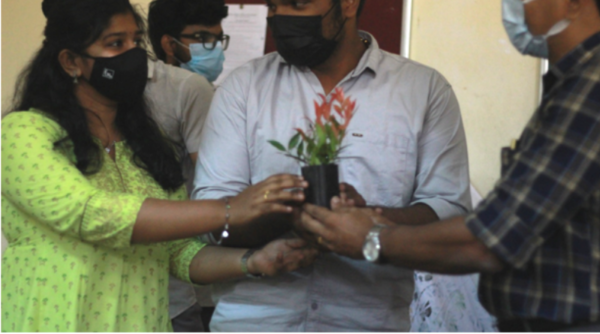 Green welcome: CE Dept greets freshers with saplings!
