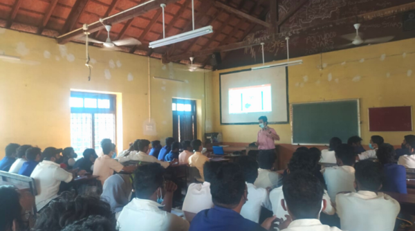 EEE Dept organises workshop on Arduino for Maharaja's Technological Institute students
