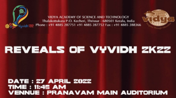 Promo videos of Vyvidh 2K22 released
