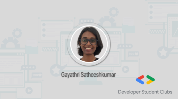Ms Gayathri selected as Lead for Vidya’s Google Developer Student Club