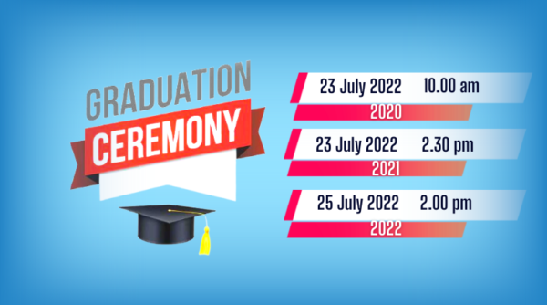 The stepping stone to your vision and dreams:  Invitation to Graduation Ceremony