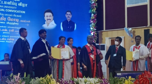 Dr Beena receives PhD Certificate