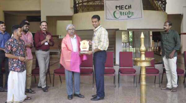 ME students bid farewell to Dr Ramachandran, Mr Praveen and Mr Cinto