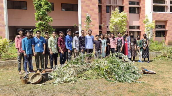 Campus Cleanliness Drive by NSS Volunteers 