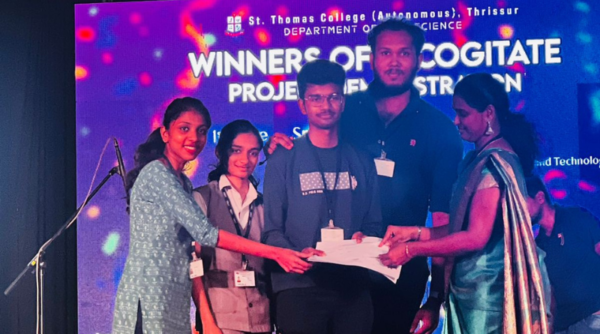 Vidya CSE students bag first prize in Excogitate Project Demonstration Competition