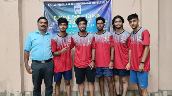 Vidya Table Tennis Men Team secures second position in E Zone Table Tennis Championship