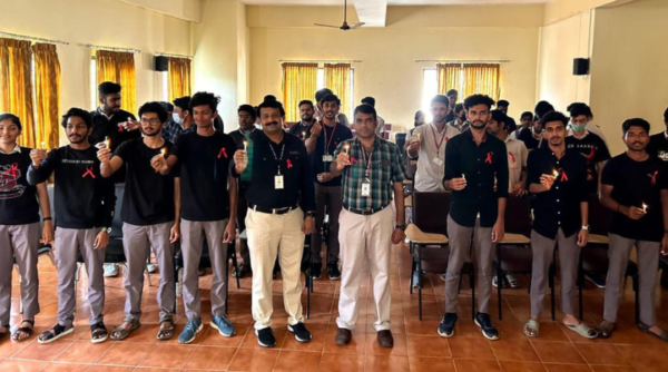  Vidya NSS volunteers observe  World AIDS Day with awareness session