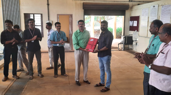 ME Dept bids farewell to Mr Sreerag Sreenivasan