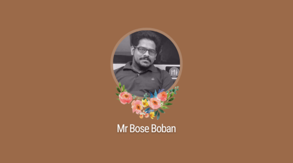 Untimely demise of our alumnus Mr Bose Boban by leaving an eternal void among Vidya fraternity