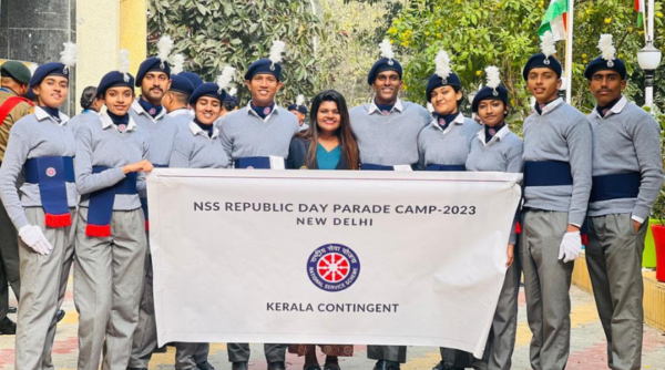 Vidya NSS volunteer in Republic Day Parade at 'Kartavya Path' after a month-long vigorous training