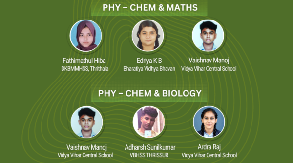 Winners of ‘WISSEN 2023’ : Online Mock Examinations for JEE/KEAM/NEET