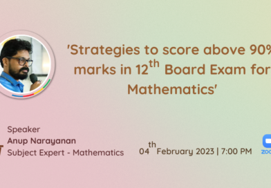 Vidya to conduct a session on ‘Strategies to score above 90% in 12th Board exam for Mathematics’