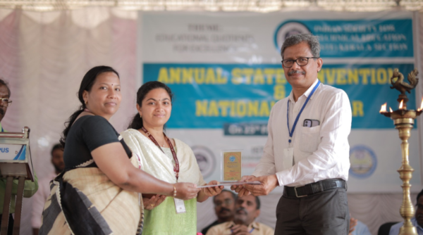 Vidya continues to get accolades with Best Faculty Chapter of ISTE Kerala Section