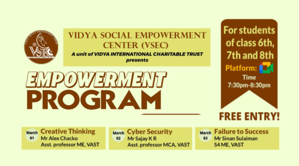 VSEC invites school students to attend online  Empowerment Program