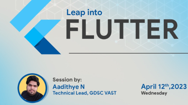 GDSC conducts session on "Leap into Flutter"