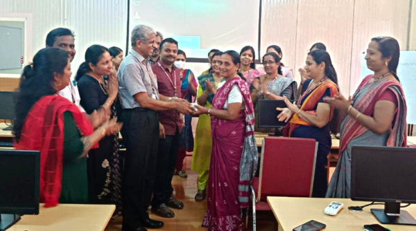 ECE Dept staff members throw a warm retirement party to Ms Jeeja K R (Trade Instructor, ECE Dept) 