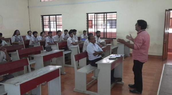 ME students attend Placement drive by Ponnore Enterprises