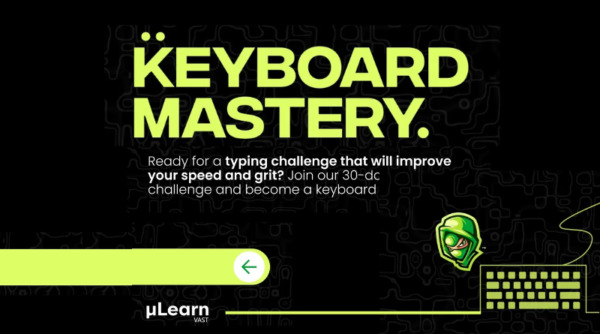 Keyboard Mastery Typing Challenge by MuLearn VAST 