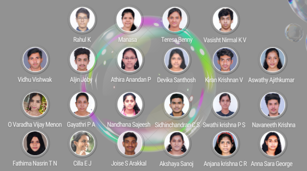 Vidya Top performers in first Semester B Tech ( 2022-26 Batch) Examinations