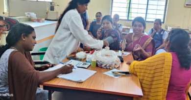 Vidya conducts health check-up for staff members