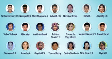 Vidya’s top performers in KTU first year B Tech results