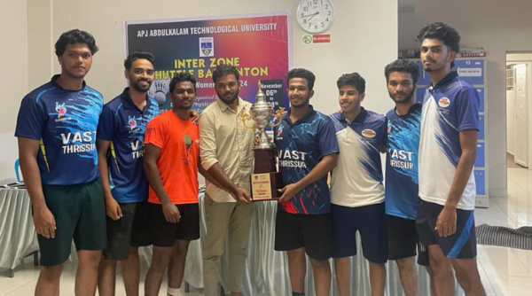 Vidya Badminton team becomes champions of E Zone