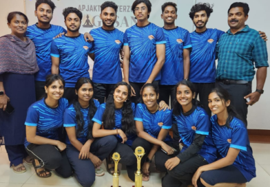 Vidya Yoga Team (Men) wins trophy for Champion and Runner Up (Women) in the APJ AKTU Inter Zone Yoga Championship