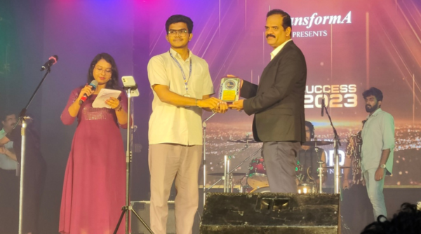 CSE student honored by CADD International for being the Semester Topper (S2)