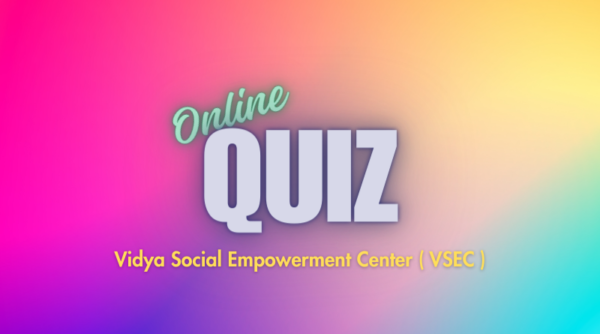 Invitation to participate in online quiz by VSEC for 8th standard students